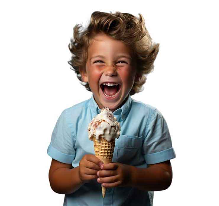 Kindereis mit Streusel